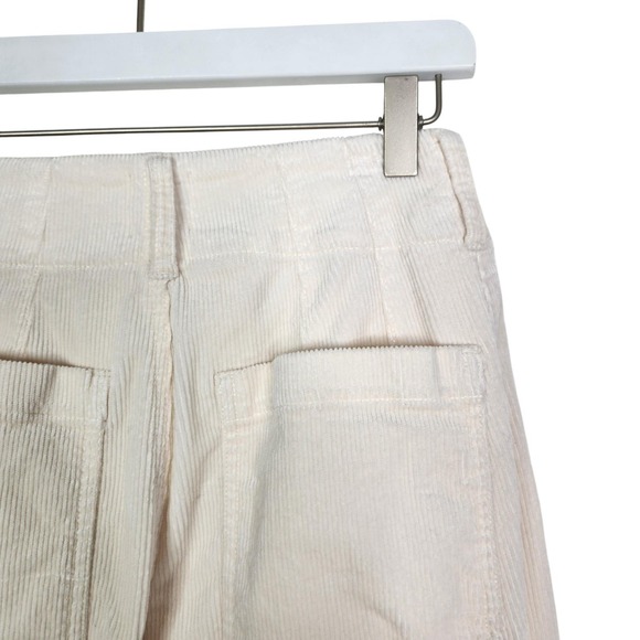 MAEVE The Colette Pants Womens 26 Ivory Corduroy Wide Leg High Rise Casual NWT - Picture 6 of 14